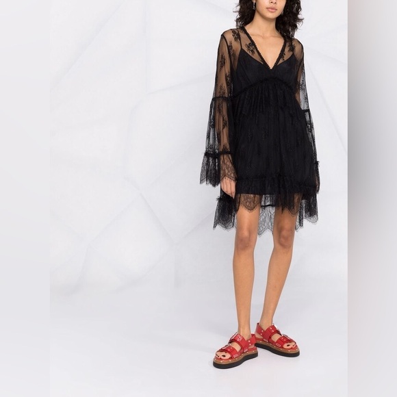 Pinko anguillara lace empire dress - Picture 3 of 10